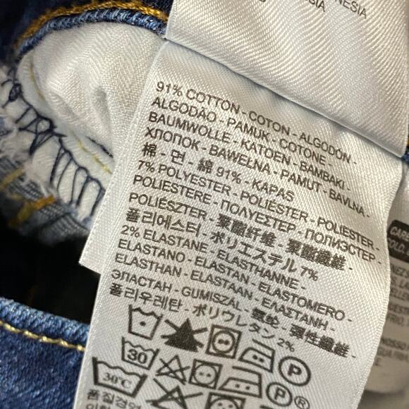 Levi's Bold Curvy Modern Rise Dark Wash Blue Skinny Jeans Women's Size 30 x 32 - Picture 8 of 10